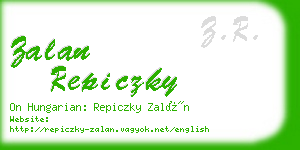 zalan repiczky business card